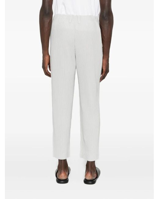 Homme Plissé Issey Miyake White Homme Plisse' Issey Miyake Pleated Trousers for men