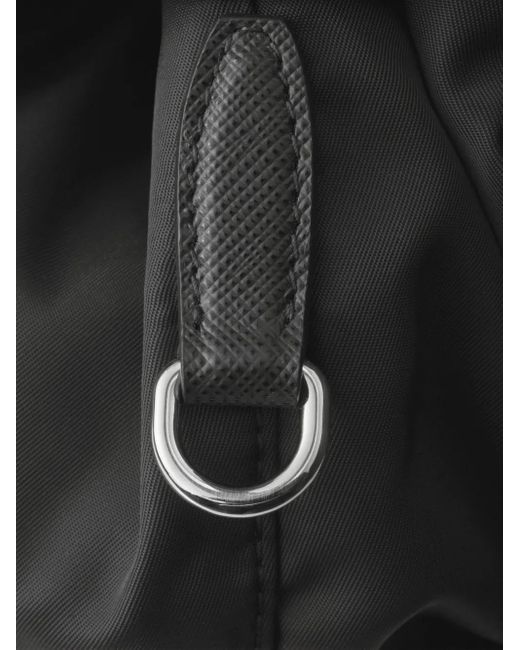 Prada Black Rucksack Mit Klappentaschen Vorne