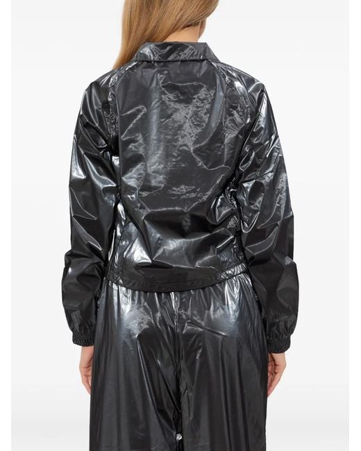 Adidas Black Perforated Outerwear With Zip Fastening