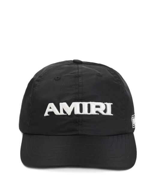 Amiri Black Logo-Embroidered Hat for men