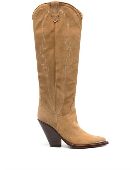 Sonora Boots White Santa Fe Suede Boots
