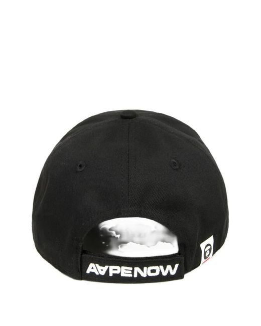 Aape By A Bathing Ape Black Logo-Patch Cap for men