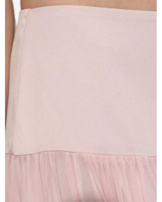 Posse Pink Solene Gathered Maxi Skirt