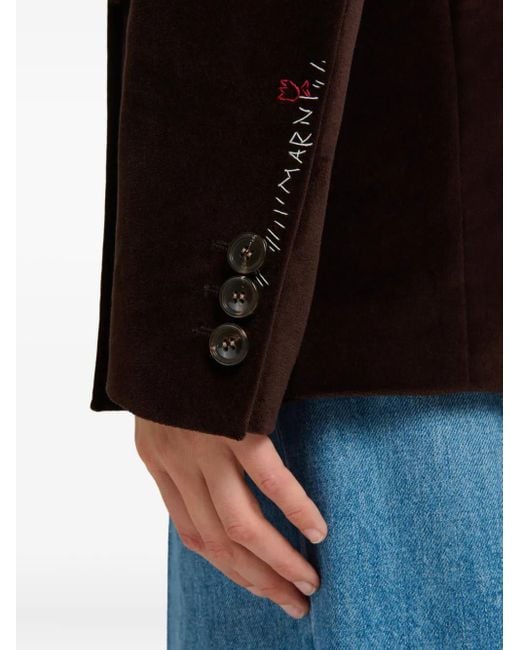 Marni Black Velvet Blazer