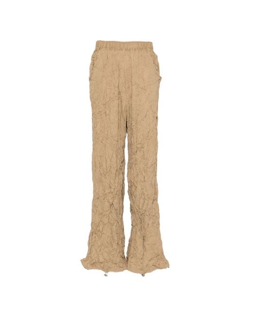GONGDID DESIGN Natural Crinkled Trousers for men
