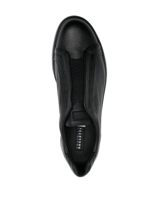 Fratelli Rossetti Black Leather Sneakers for men