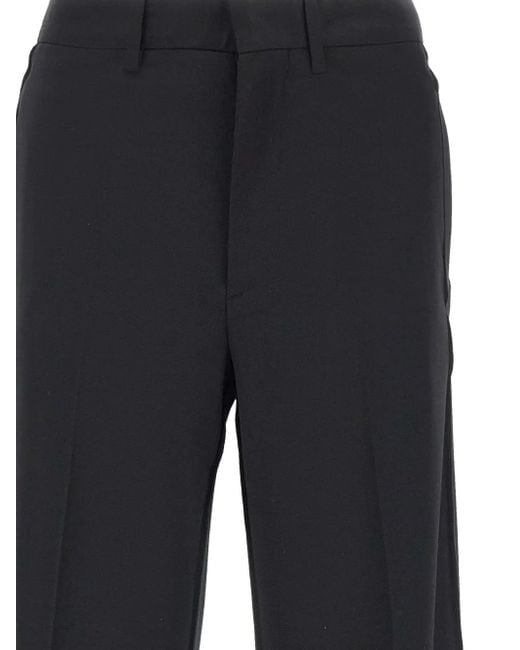 MM6 by Maison Margiela Blue Virgin Wool-Blend Trousers for men
