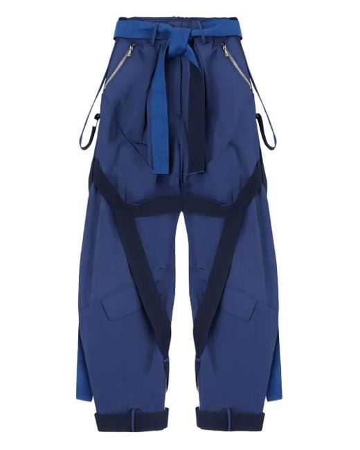 The Attico Blue High-Waisted Trousers