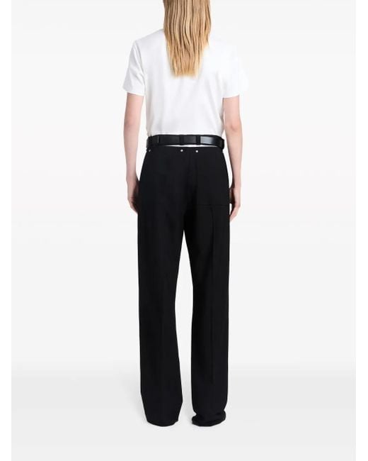 Proenza Schouler Blue Otis Straight-Leg Trousers