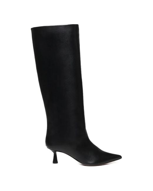 Giuliano Galiano Black Pointed-Toe Boots