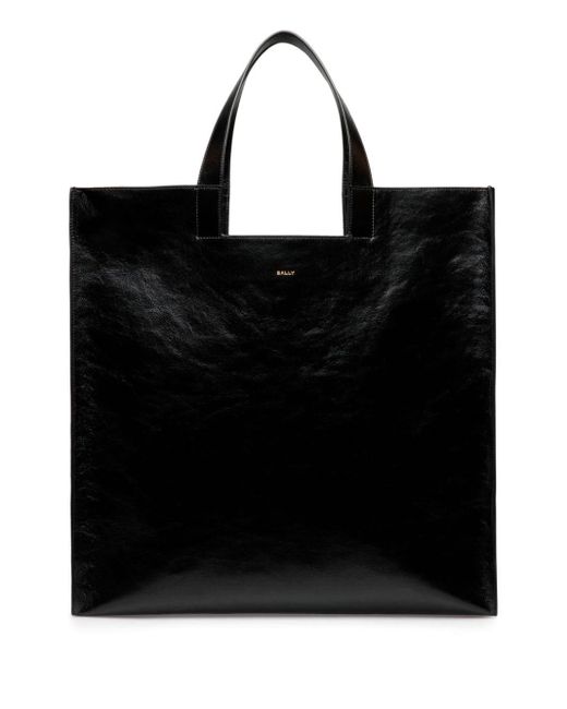 Bally Black Easy Leather Tote Bag for men