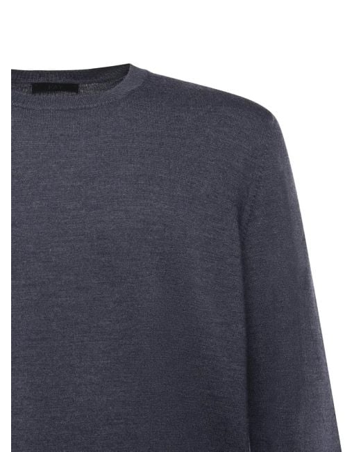 Fay Blue Crew-Neck Top for men
