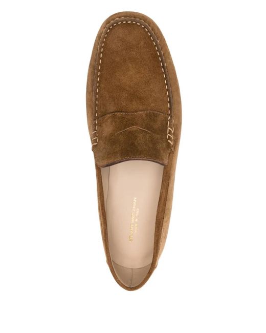 Stuart Weitzman Loafer Aus Wildleder in Brown für Herren
