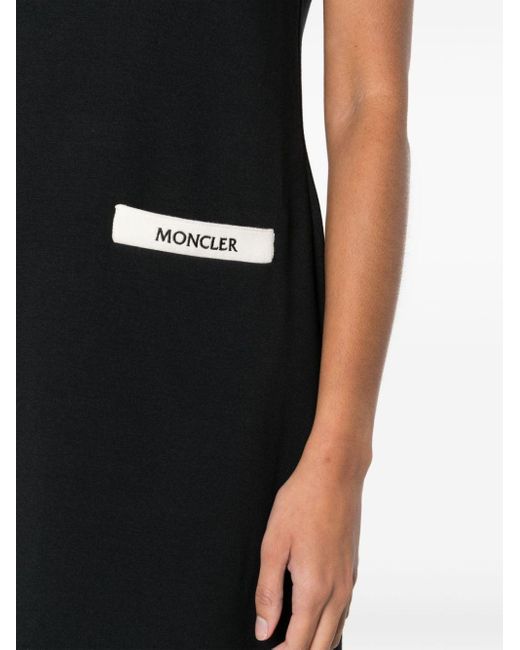 Moncler Black Klassisches Poloshirtkleid