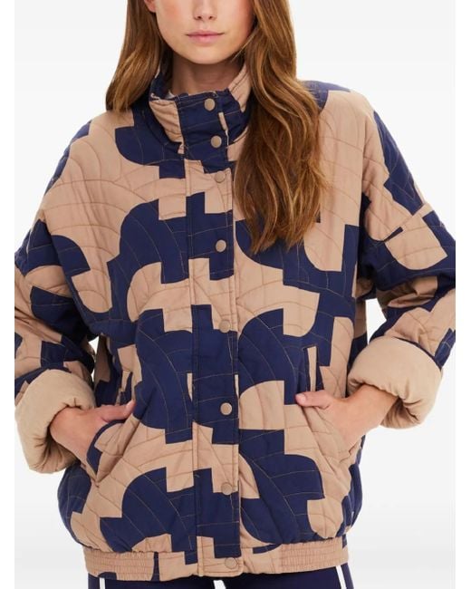 The Upside Blue Mirage Carmen Quilted Jacket