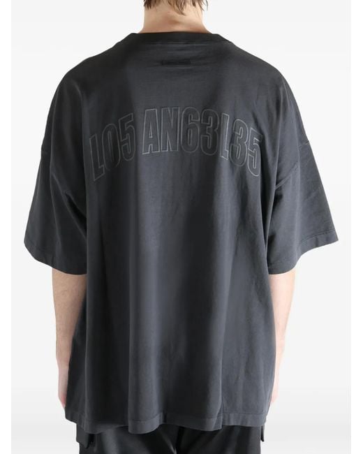 Fear Of God Gray Embossed T-Shirt