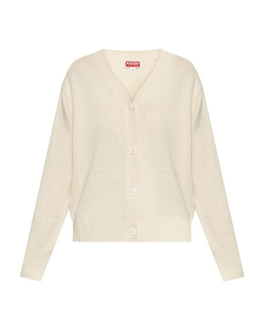 KENZO Vest Met Geborduurde Tijger En Knopen in het White