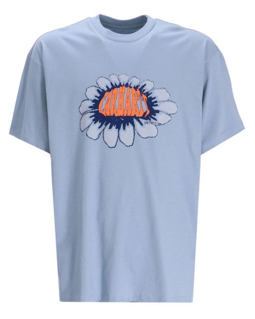 Carhartt Katoenen T-shirt Met Logoprint in het Blue voor heren