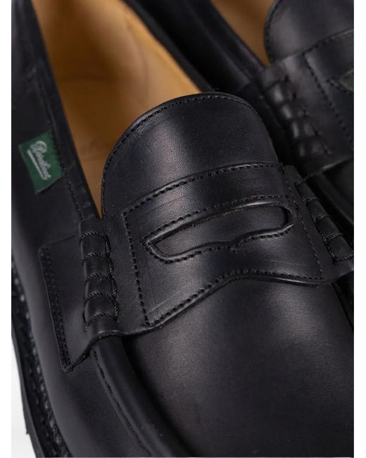 Paraboot Black Slip-On Loafers for men