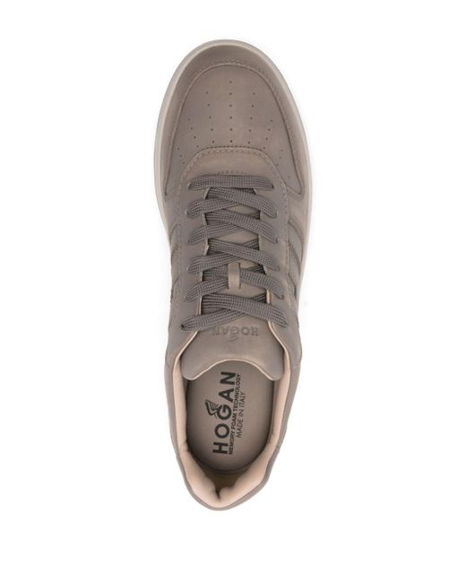 Hogan Gray H630 Leather Sneakers for men