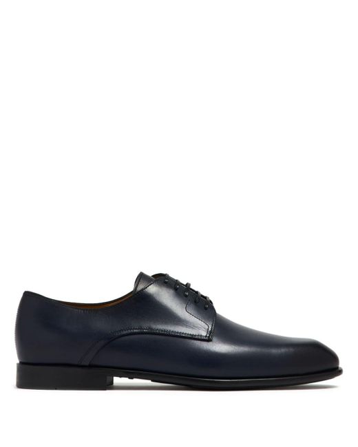 Ferragamo Derby-Schuhe aus poliertem Leder in Blue für Herren