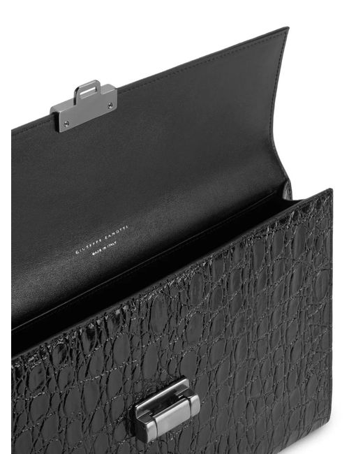 Giuseppe Zanotti Black Yannis Clutch Bag for men