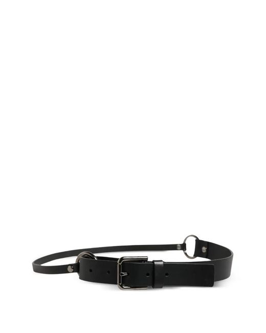Dolce & Gabbana Black Ring-Detail Buckle-Fastening Belt for men