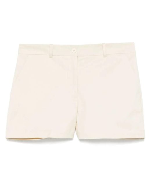P.A.R.O.S.H. Natural Twill Shorts