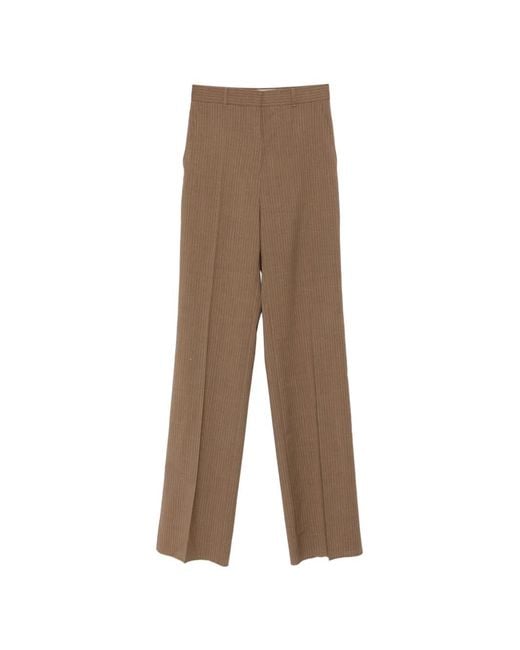 Vaqueros Rectos A Rayas Max Mara de color Natural