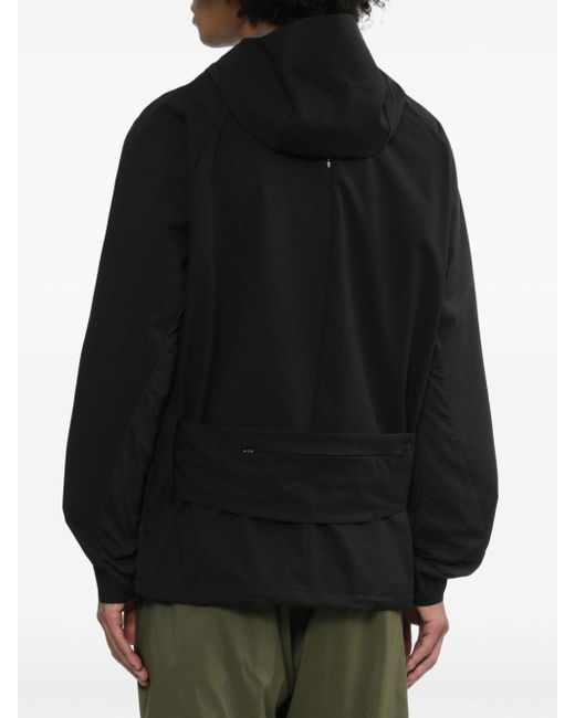 Post Archive Faction PAF Black Hooded Zip-up Jacket for men