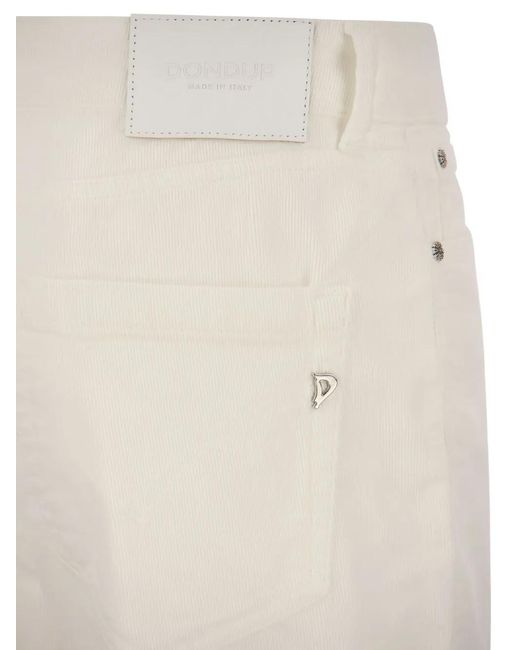 Dondup White Five-Pockets Jeans
