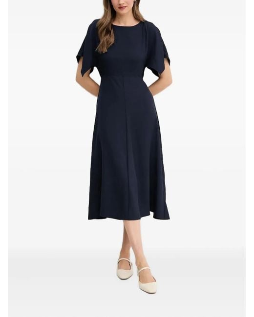Vestido midi acampanado Sandro Ferrone de color Blue