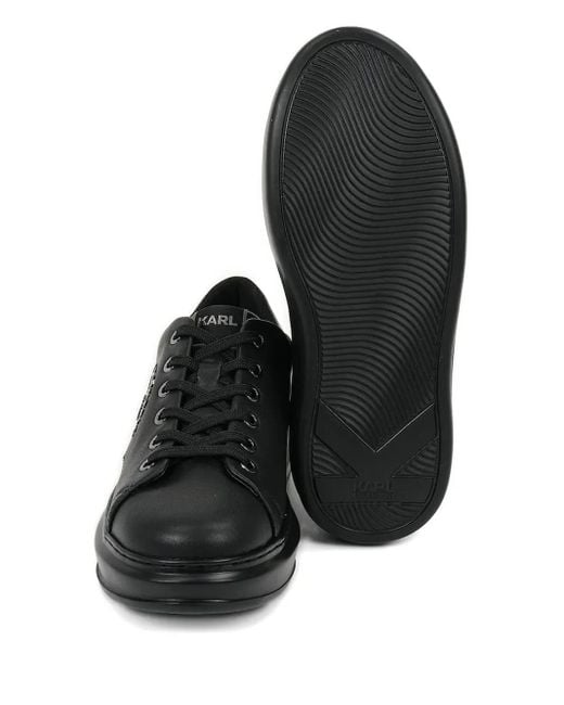 Sneakers Con Suola Rialzata E Logo di Karl Lagerfeld in Black