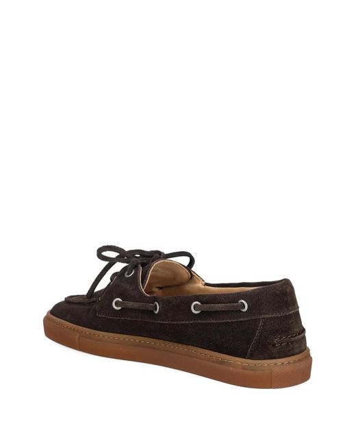 COPENHAGEN Brown Lace-Up Boat Shoes