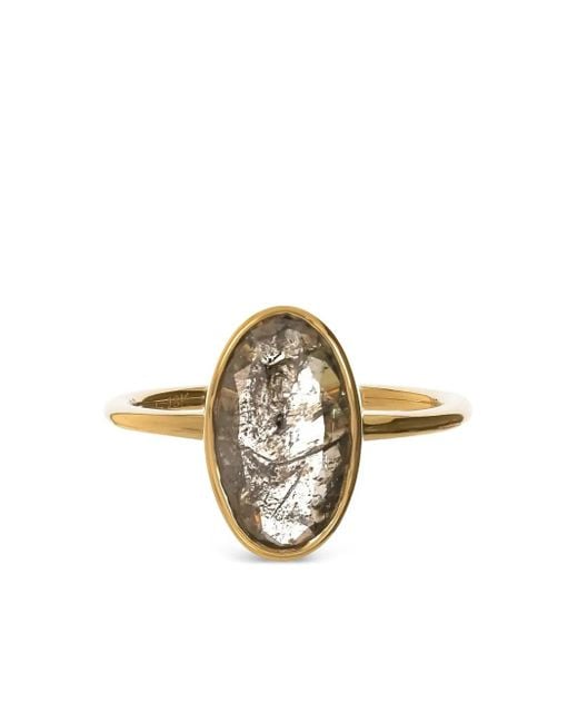Nimo With Love Metallic 18K Diamond Skinny Ring