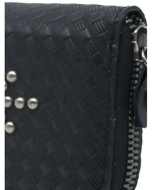 HTC Blue Small Stud-Embellished Wallet for men
