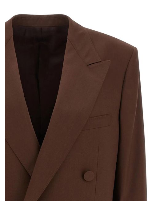 ARMARIUM Brown Double-Breasted Blazer
