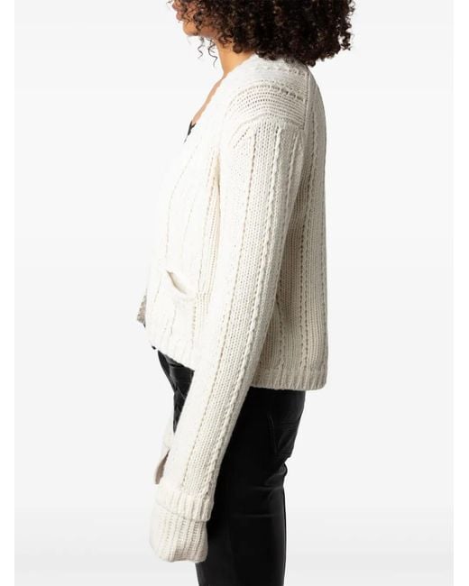 Zadig & Voltaire White Travy Cardigan