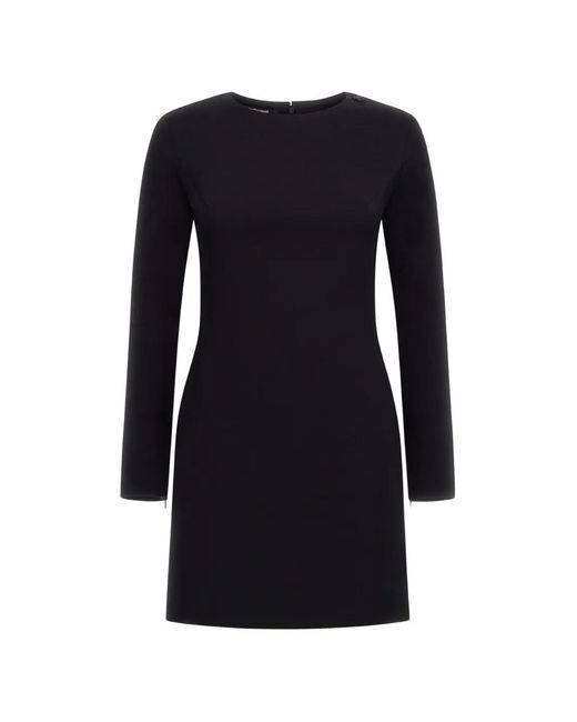 Roberto Cavalli Black Long-Sleeve Mini Dress