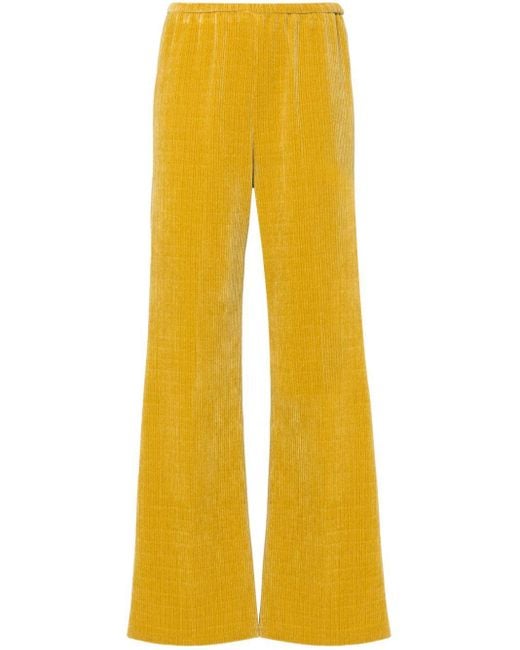 Forte Forte Yellow Corduroy Flared Trousers