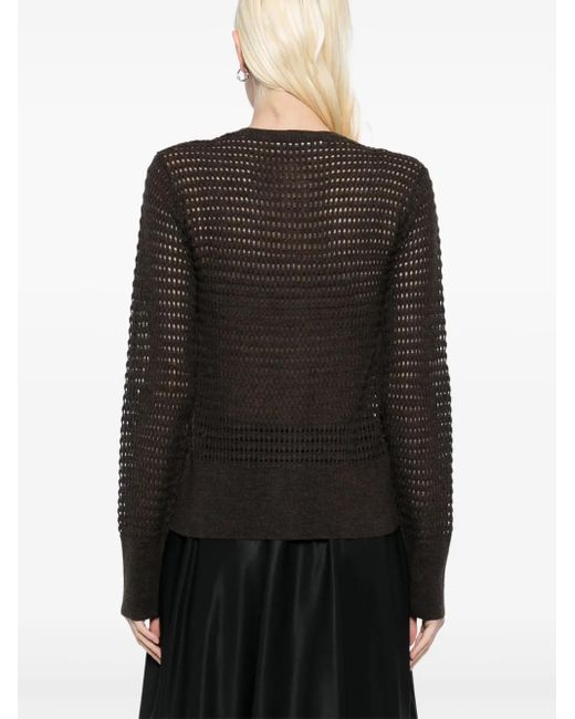 Mark Kenly Domino Tan Black Kessy Merino Cardigan