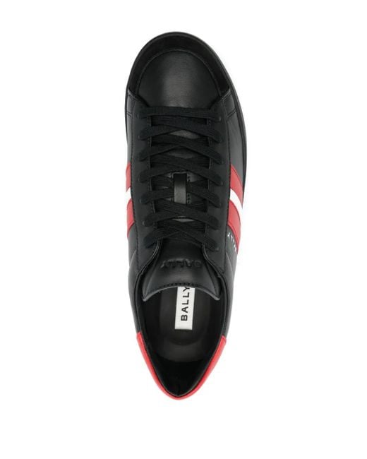 Bally Black Thiago Leather Sneakers for men