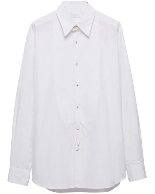 Prada Katoenen Overhemd in het White voor heren