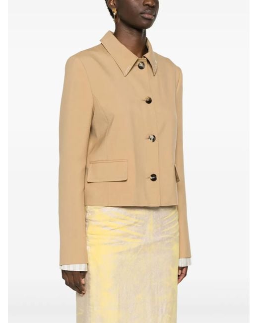Marni Natural Single-Breasted Blazer