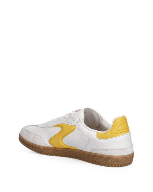 Skechers White Hotshot Kickoff Contrast-Panel Lace-Up Sneakers