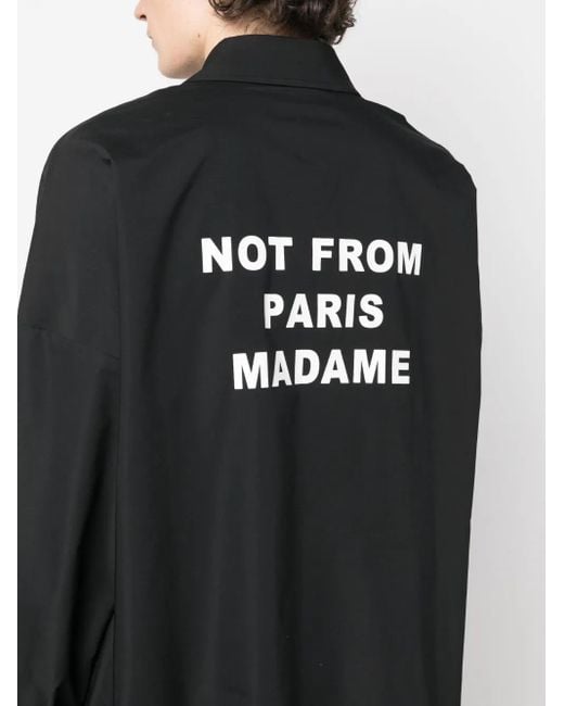 Drole de Monsieur Black Not From Paris Lightweight Jacket for men