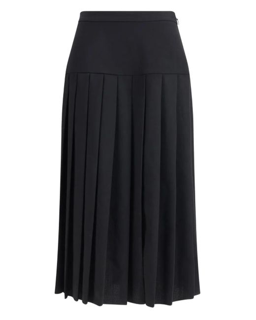 Gonna Midi Plissé di Alessandra Rich in Black