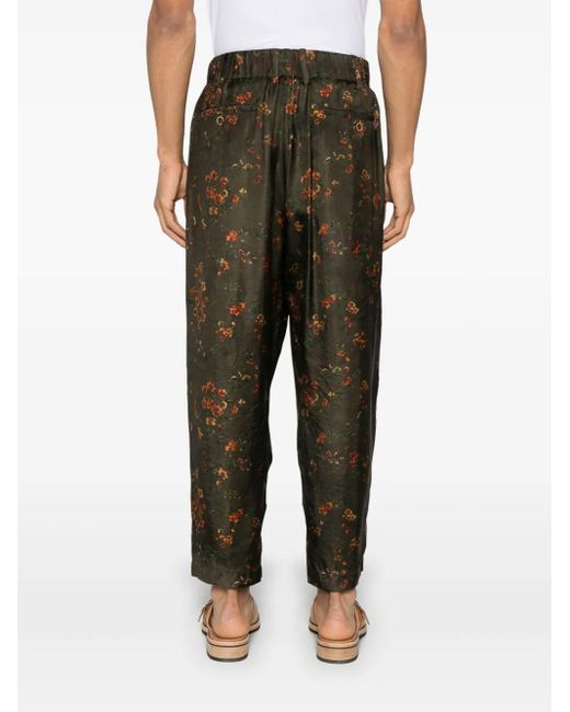 Uma Wang Green Pigiama Trousers for men