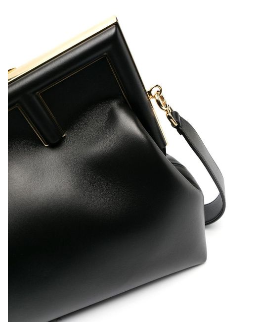 Fendi Black Medium First Clutch Bag