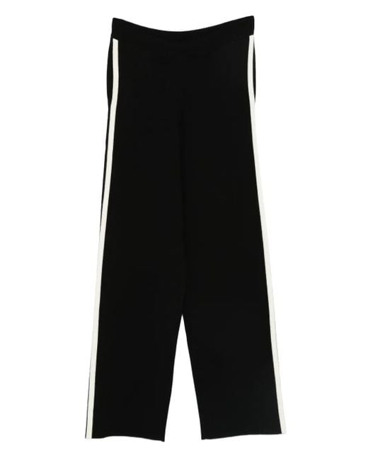 AYA MUSE Black Striped Track Pants